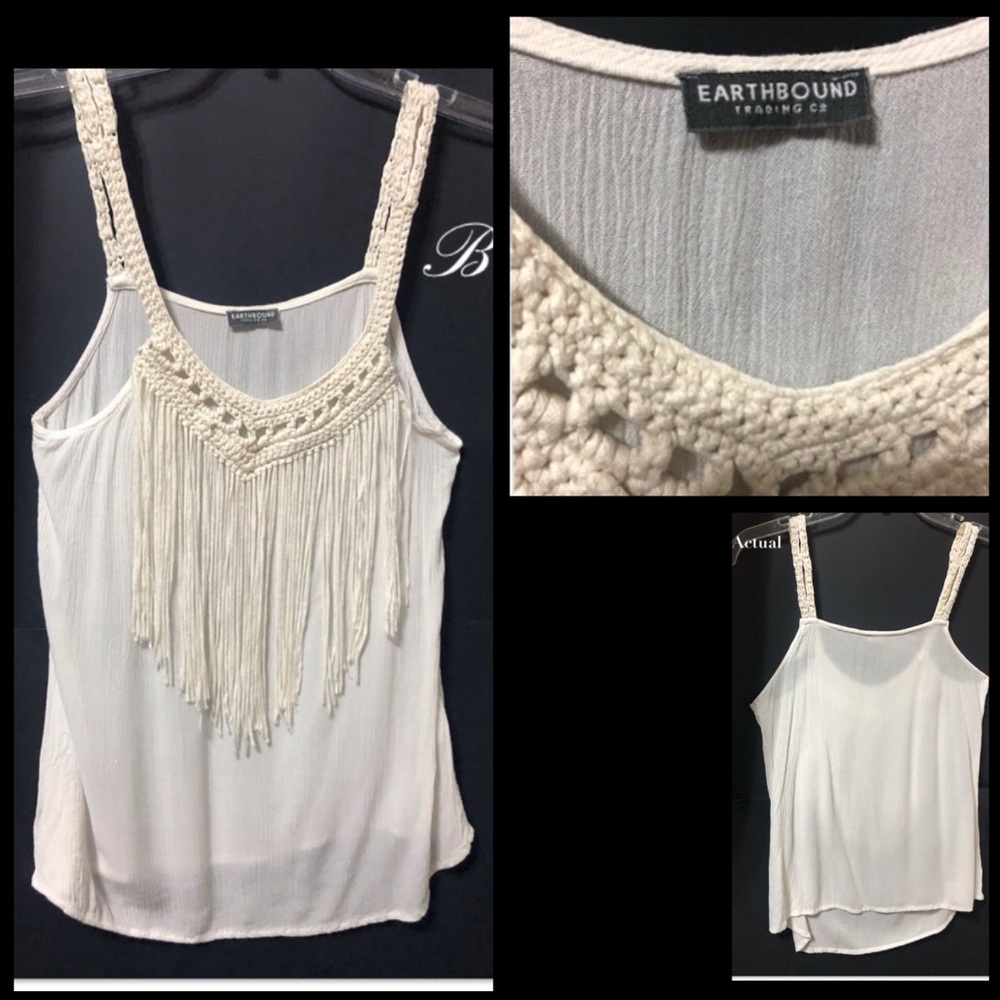 Earthbound Boho Fringe Top
